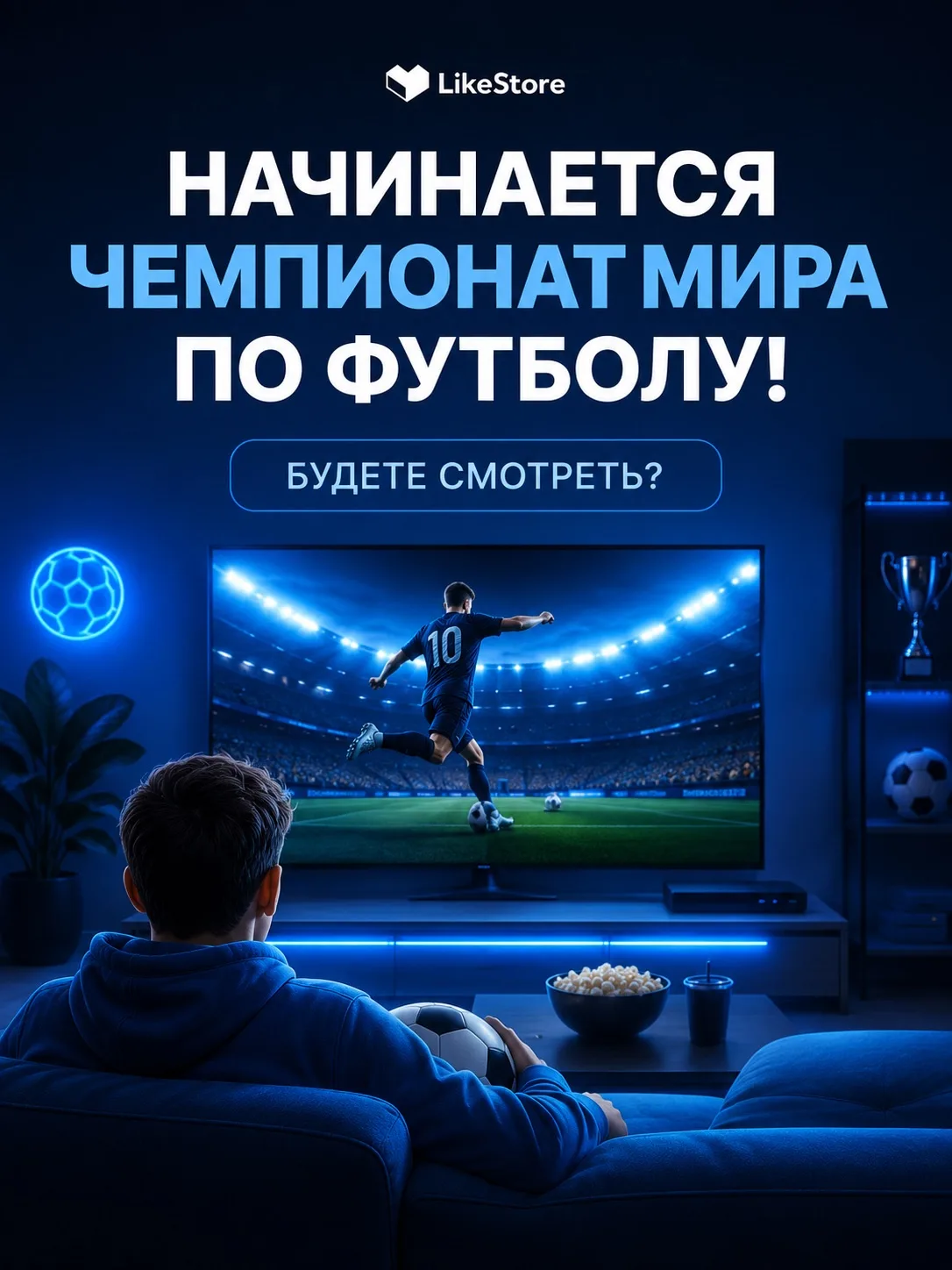 Футбол, друзья, попкорн — идеальные вечера ближайших недель! ⚽