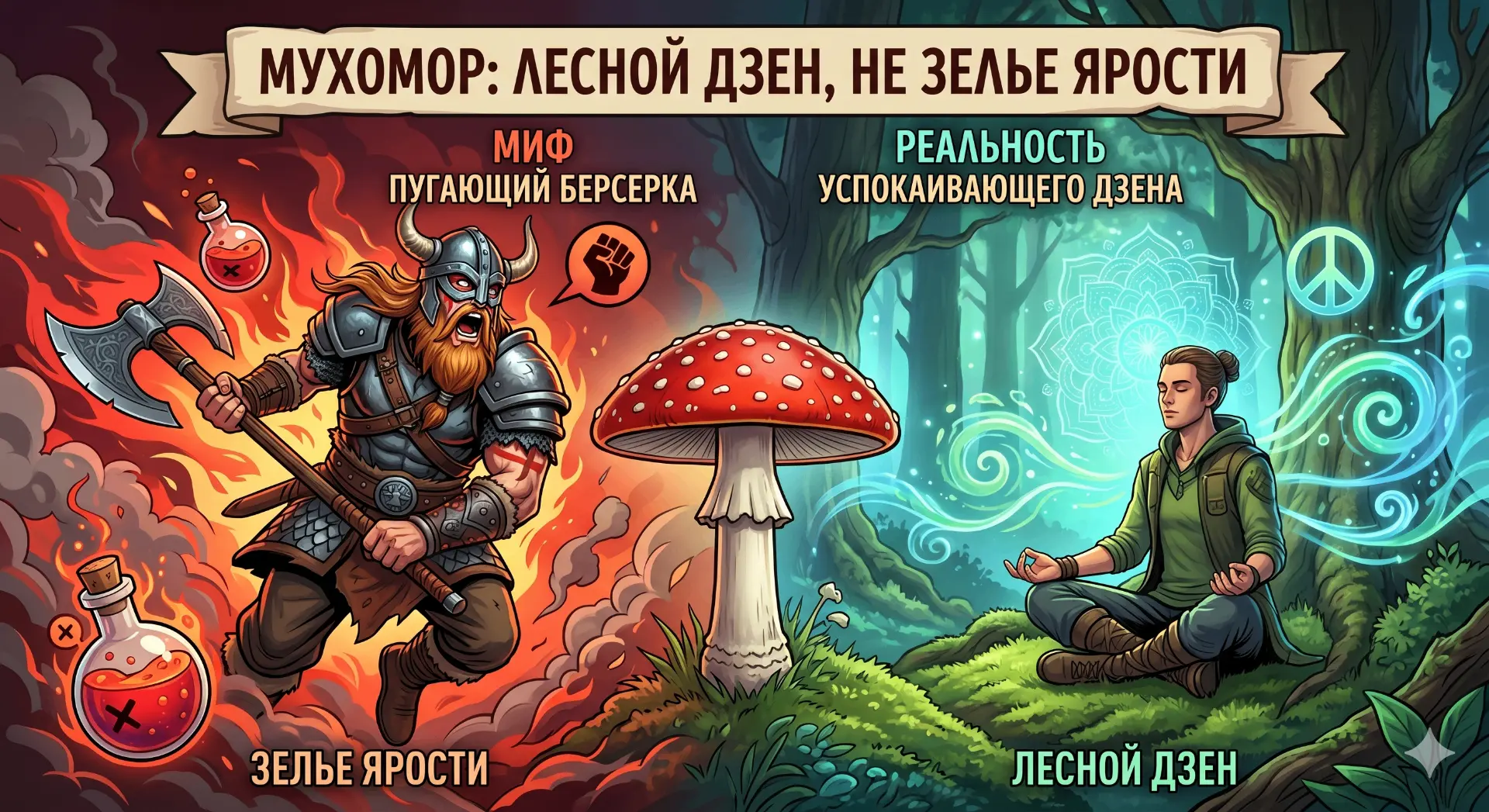 🍄 Снова привет! Это я, Мухомор. В прошлый раз мы говорили о том, как я спасаю ваши перегретые мозги