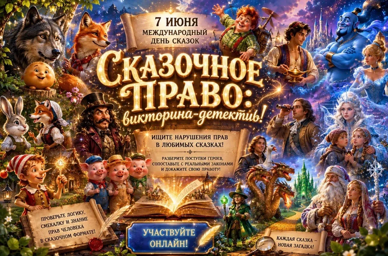 ✨ВНИМАНИЕ, СКАЗОЧНЫЕ ДЕТЕКТИВЫ! ✨ 
 
7 июня, в Международный день сказок, приглашаем вас принять уча