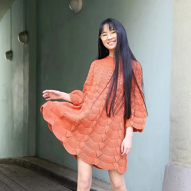 Fun Fan Dress by Anna Enge