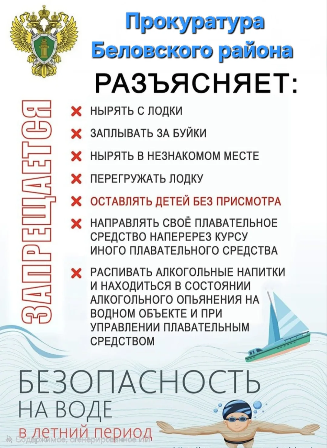 ❗- НЕ ОСТАВЛЯЙТЕ детей БЕЗ ПРИСМОТРА вблизи водоёмов. Даже на мелководье нужно следить за играми, чт