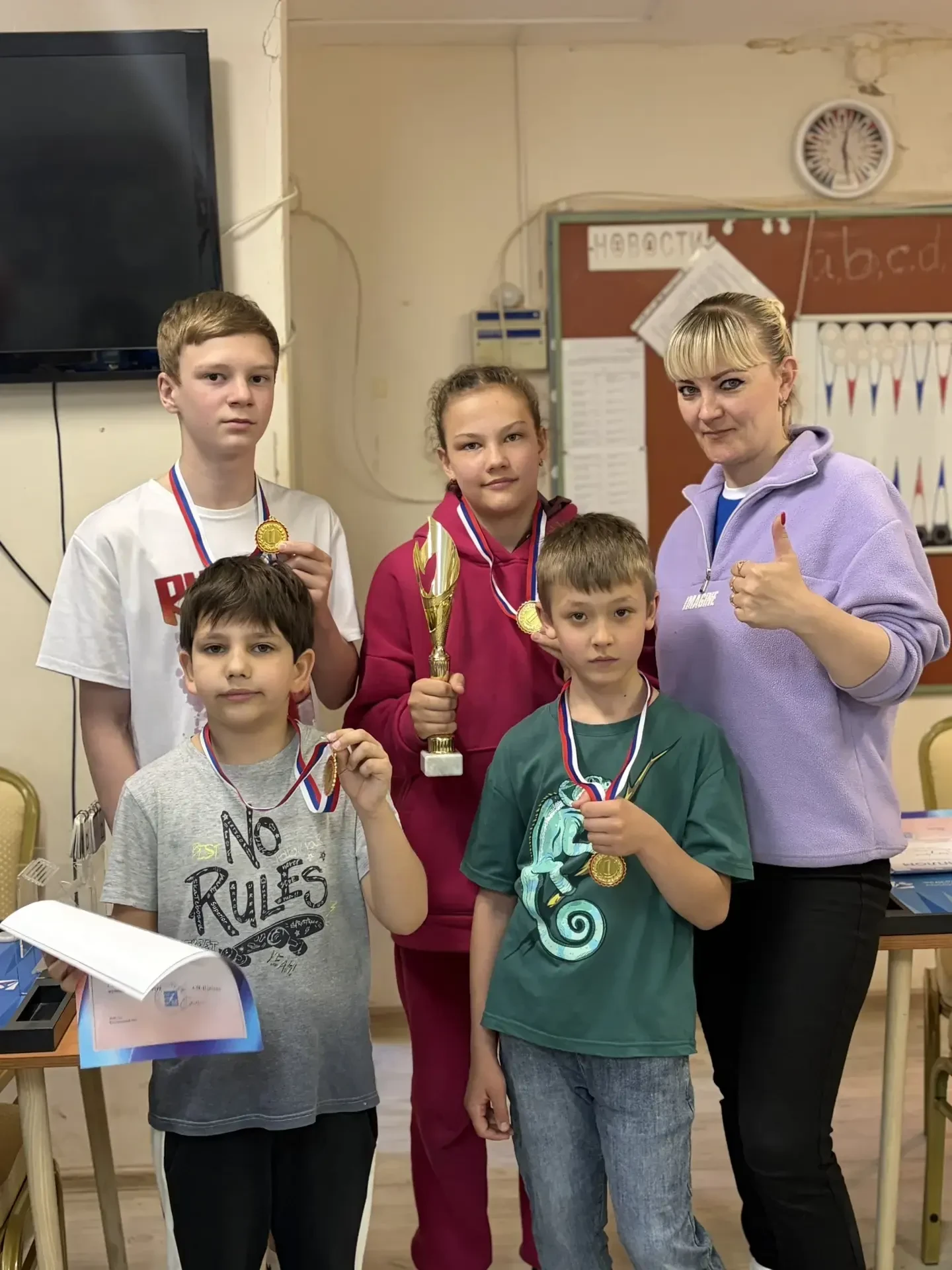 🏆Победа на Муниципальной Спартакиаде летних лагерей по шашкам! 
Сегодня команда нашего оздоровитель