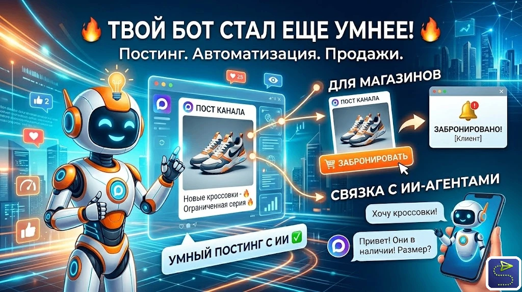 🔥 БОТ ДЛЯ ПОСТИНГА стал еще умнее 🔥

Теперь бот понимает, о чем ваш пост ✅

Как это использовать н