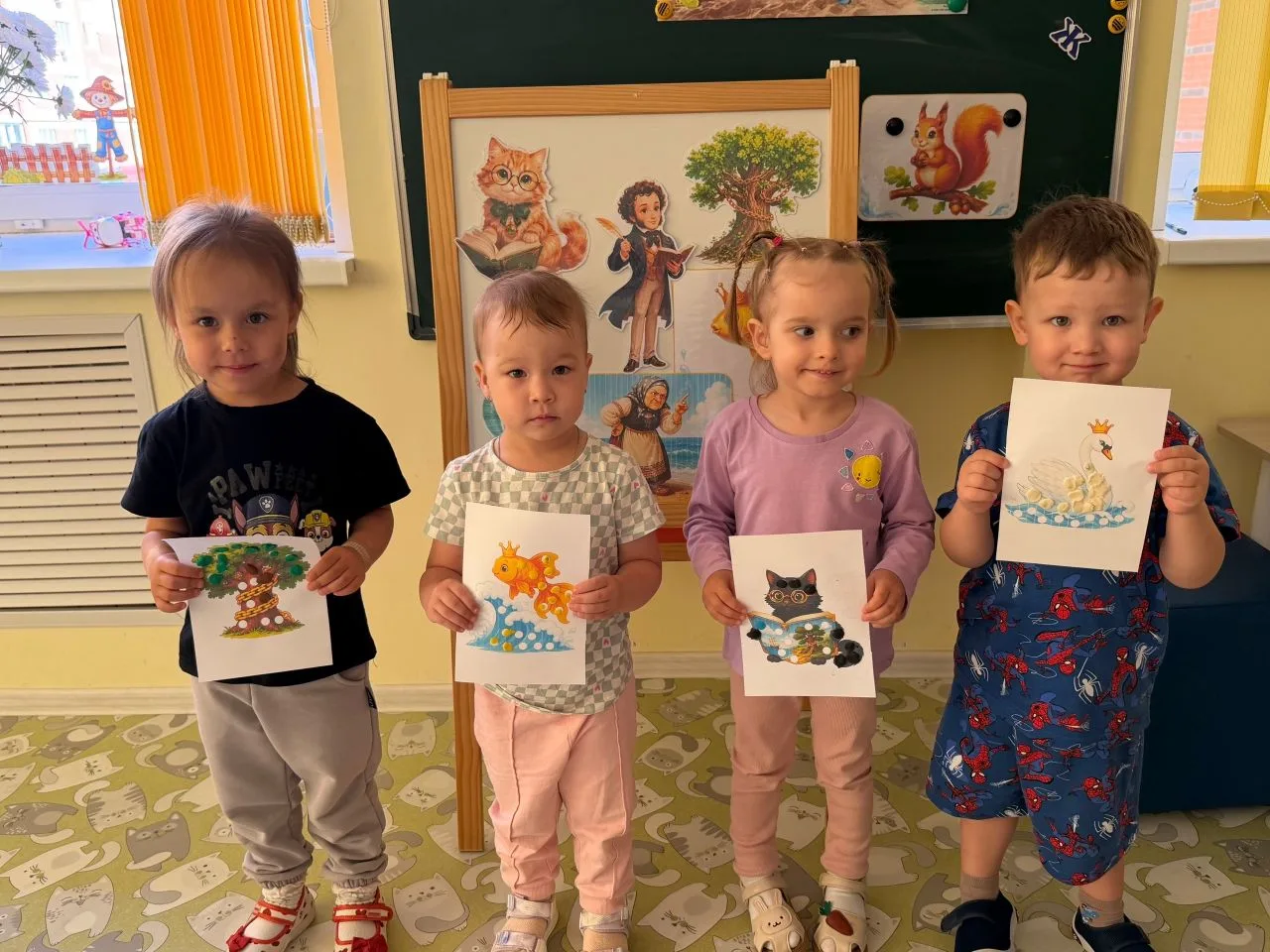 День рождения А.С Пушкина - памятная дата.
Ребята из группы "Курносики" познакомились с великим русс
