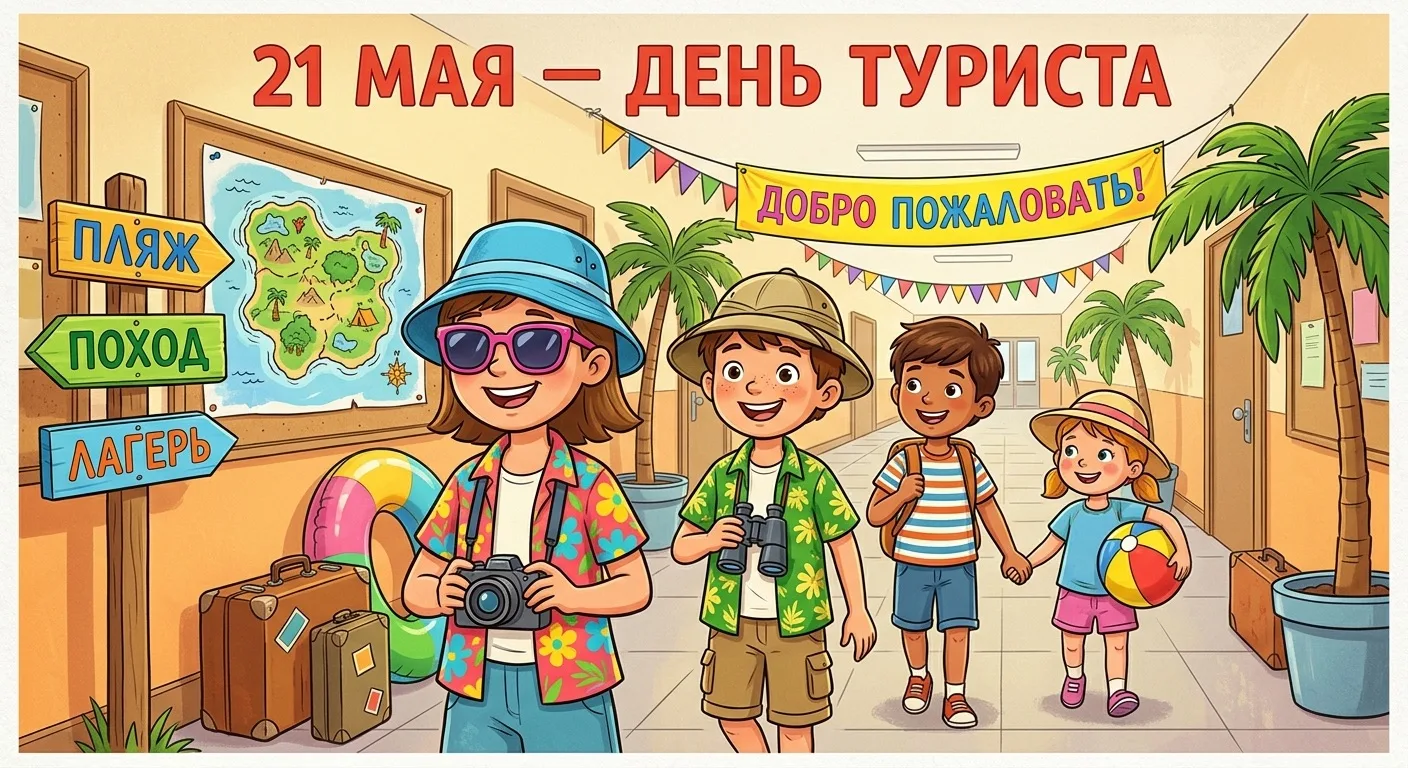 Внимание, школа!

21 мая у нас проходит тематический день — «День туриста». В этот день школа превра