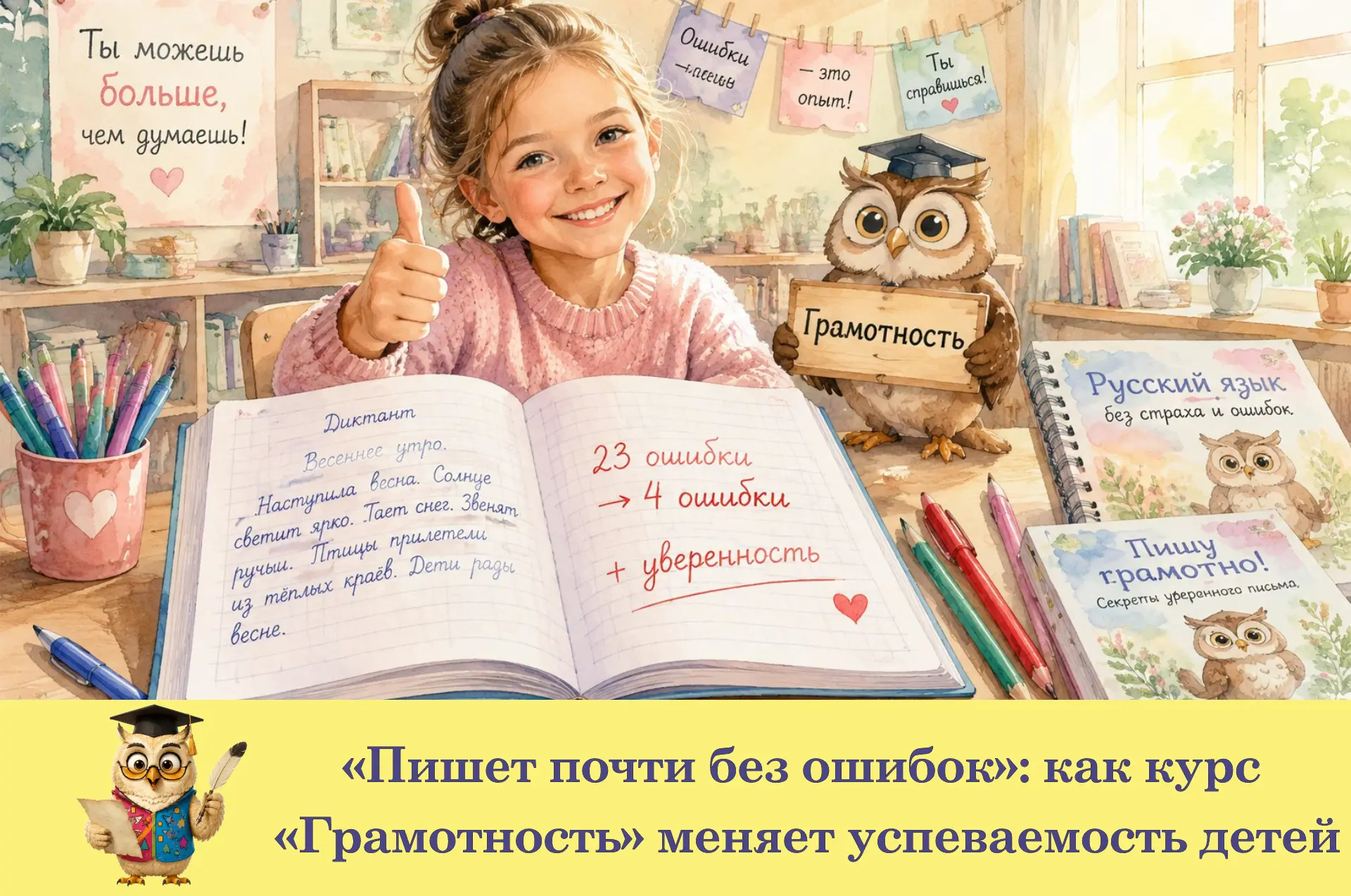 Курс по авторской методике Натальи Веткиной — без скучной зубрёжки.

📊 Результаты:

🔹 Ошибок в дик
