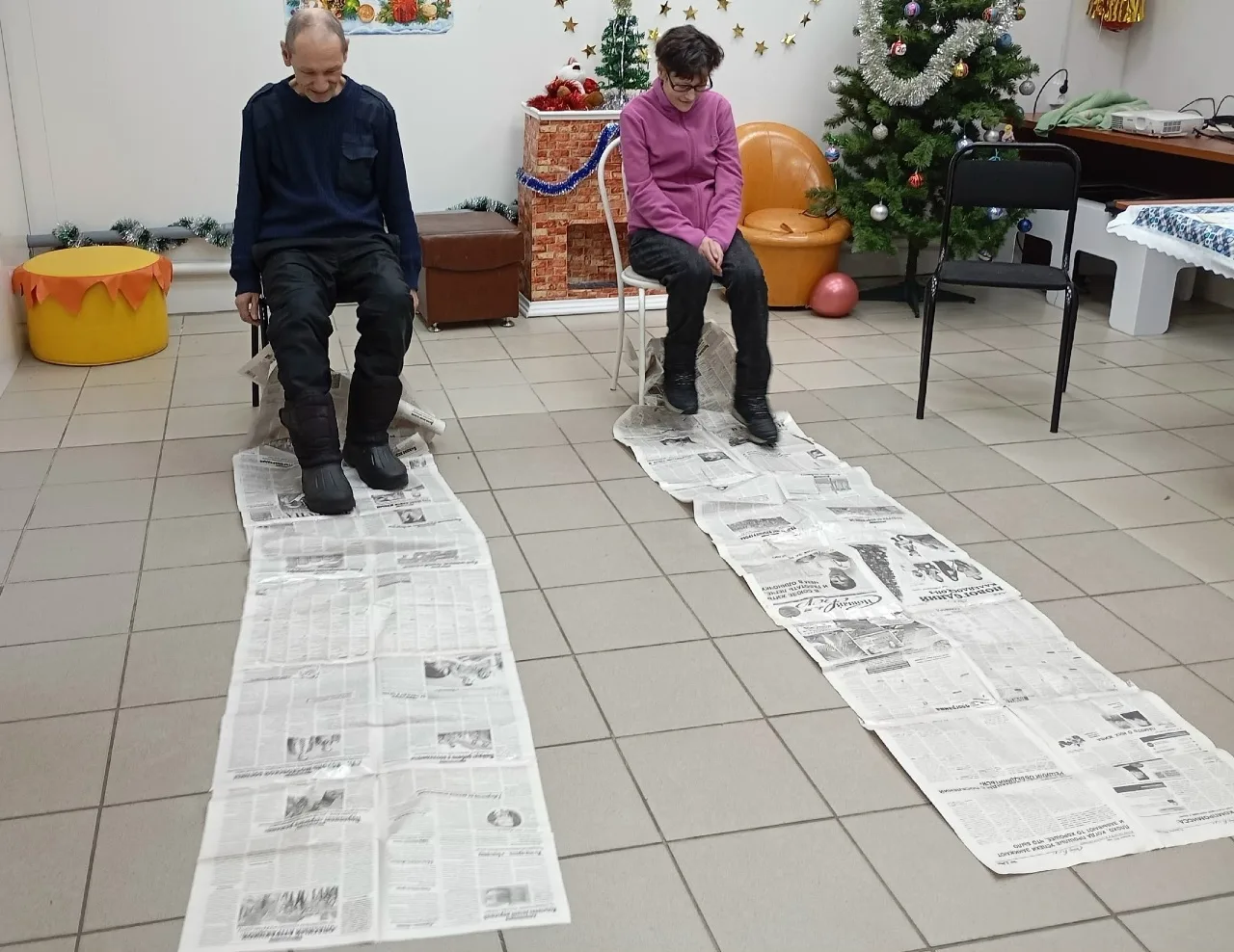 ❄Мы мороза не боимся!!! С таким настроением и положительными эмоциями прошло наше первое занятие в р