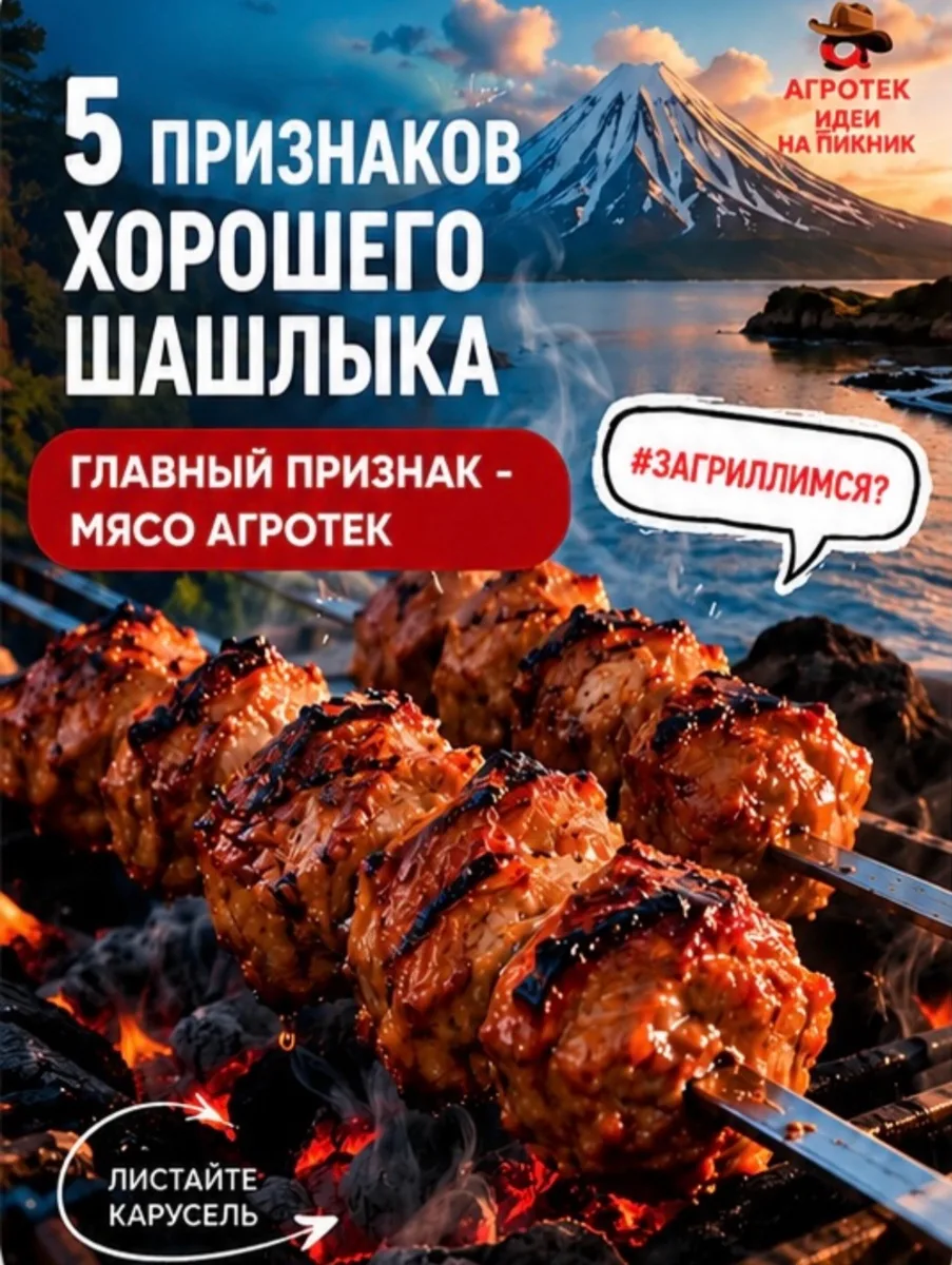 🔥 ШАШЛЫК, ОТ КОТОРОГО НЕВОЗМОЖНО ОТОРВАТЬСЯ — ЭТО «АГРОТЕК» 🔥

Как понять, что перед вами ИДЕАЛЬ