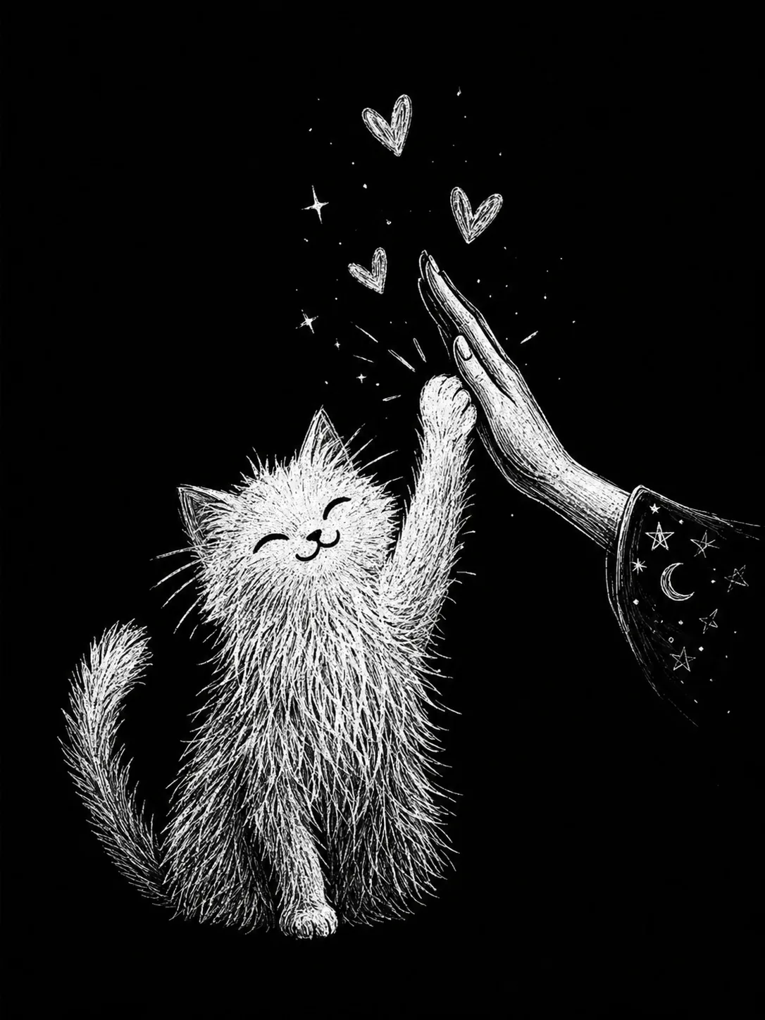 Ведьма может справиться со многим.
Но с котом рядом это делать гораздо приятнее.