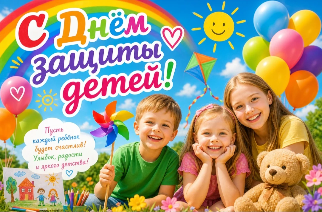 Поздравляем с Днем защиты детей!
Дети 👶👧👦🏻👩🏻– наше будущее, и мы должны сделать всё, чтобы их 