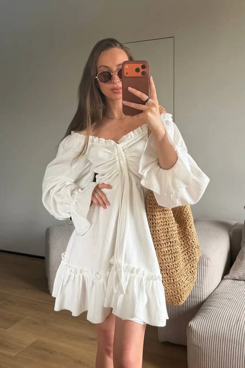 Чудесное платье из муслина 
Ну какое же оно воздушное и красивое😍

https://ali.click/tfaec15?erid=2