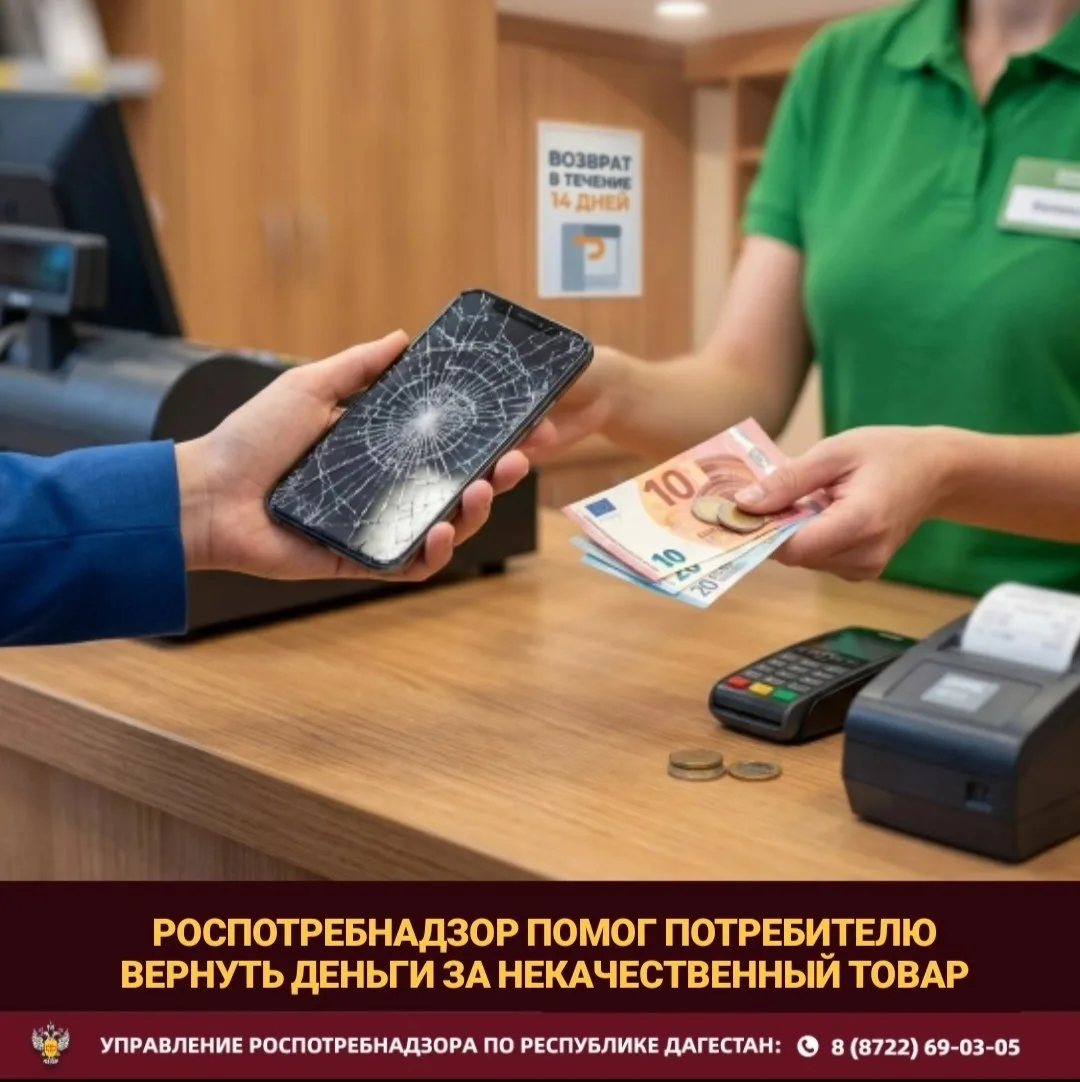 Роспотребнадзор добился возврата средств потребителю за неработающий смартфон.

В Управление поступи