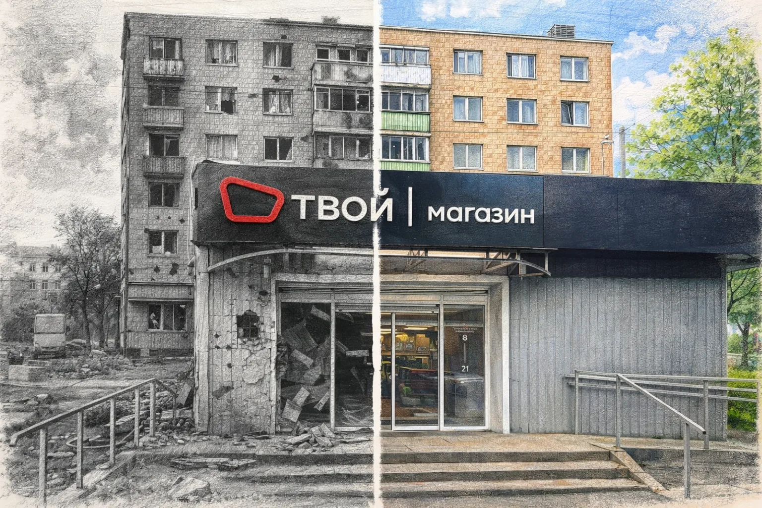 "Магнит" открылся в ДНР?

За эти 4 дня в Донецке протопал ножками киллометров 50, наверное.

Пообщал