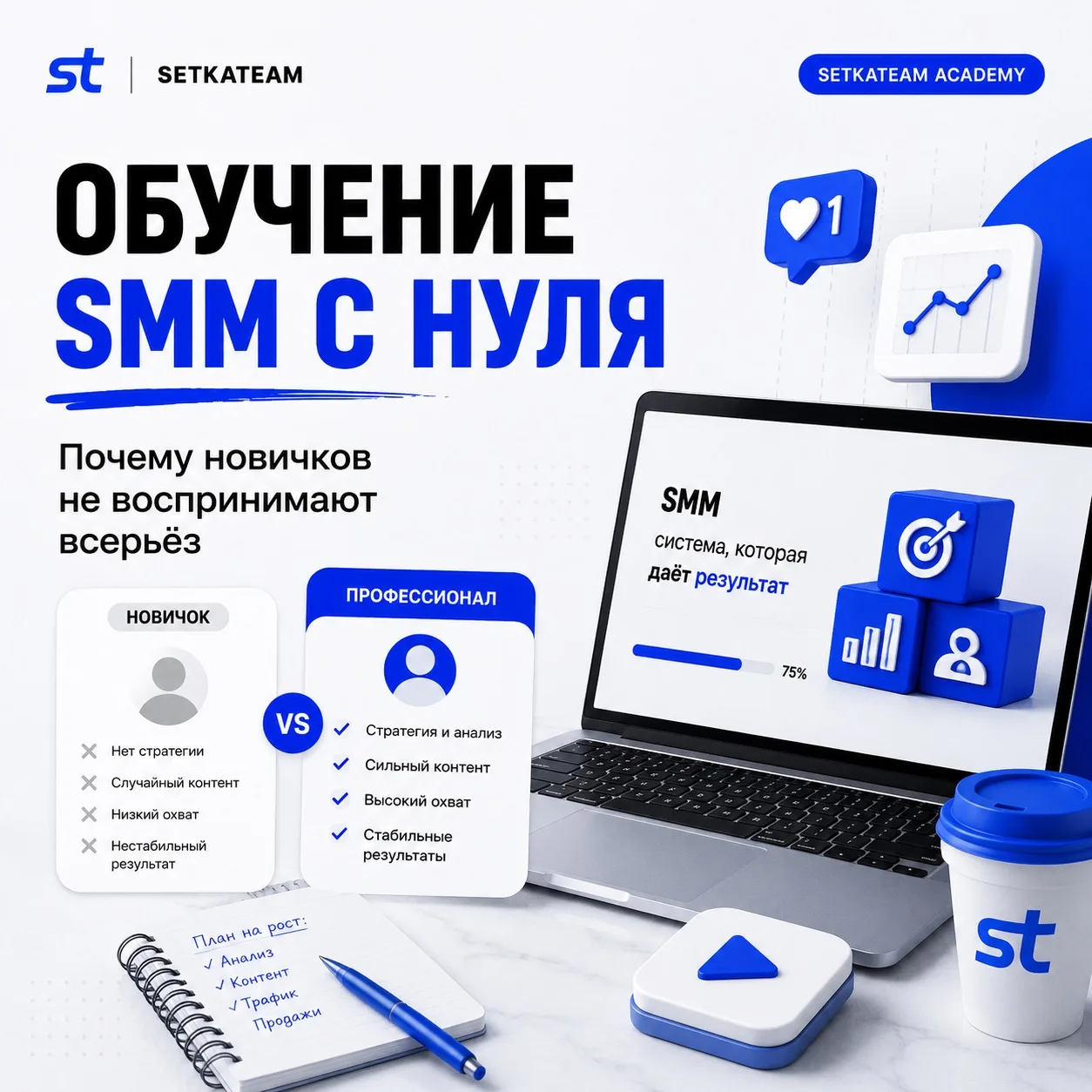 Обучение SMM с нуля: почему новичков не воспринимают всерьёз

🗣Есть неприятная ситуация, в которую 