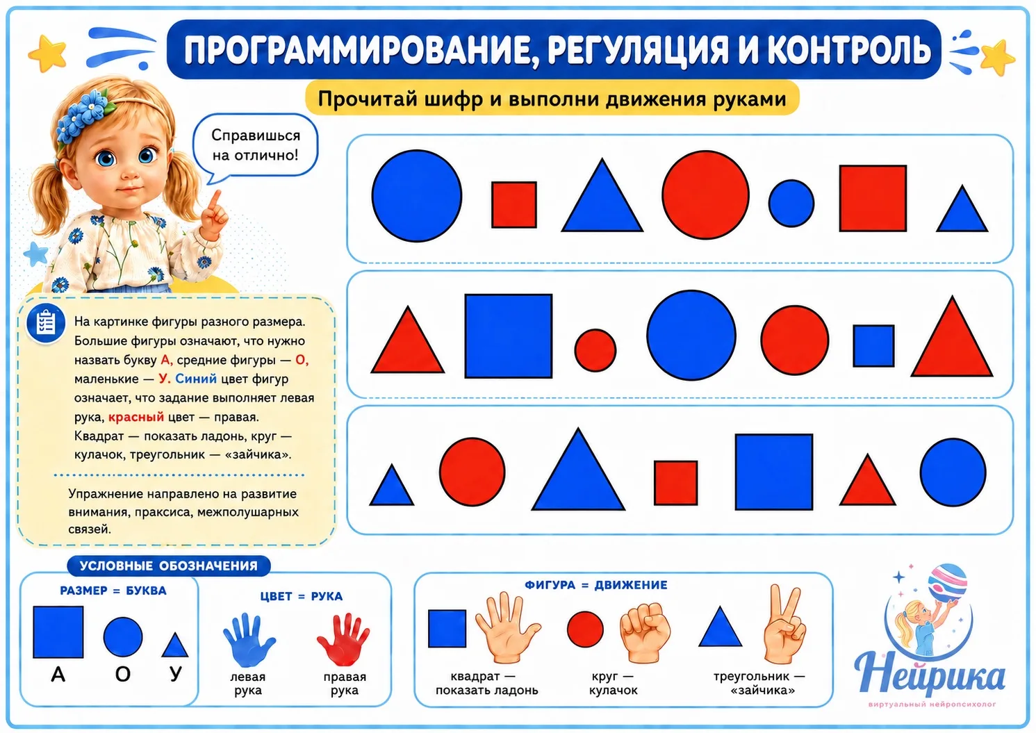 Упражнение от Соняшки! 🫶

Развиваем: 
✅Межполушарное взаимодействие
✅Программирование, регуляцию и 