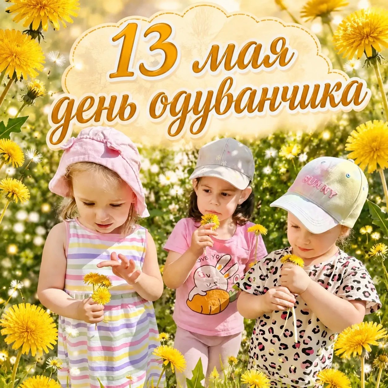 🌼 День одуванчика в «Малинке»: маленькие солнышки в ладошках! ☀️

Сегодня, 13 мая, весь мир праздну