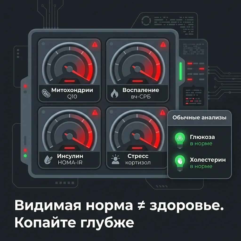 СТАНДАРТНЫЕ ЕЖЕГОДНЫЕ АНАЛИЗЫ КРОВИ не случайно называют «паспортом здоровья»

Они фиксируют грубые 