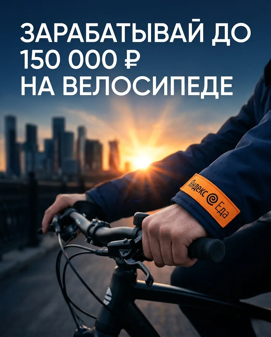🔥 Зарабатывай на велосипеде: твоя свобода и доход до 150 000 ₽ в месяц!

Привет, друг! Хочешь работ