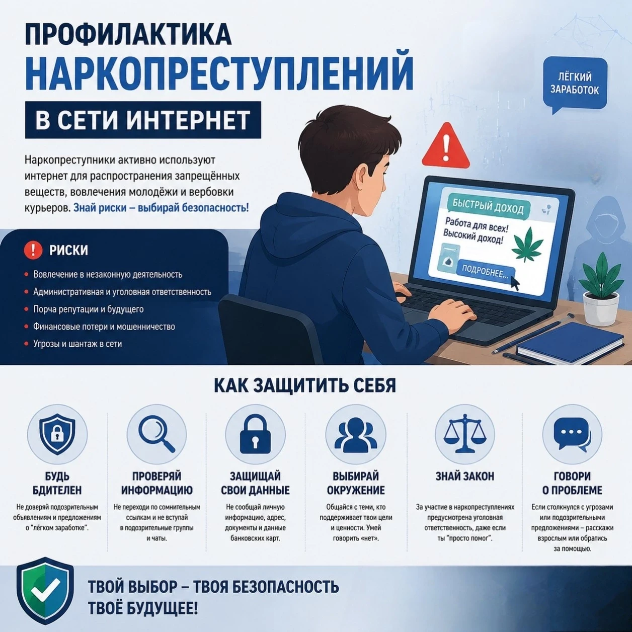 5 июня в колледже было проведено занятие по профилактике наркопреступлений в сети Интернет. 

Студен