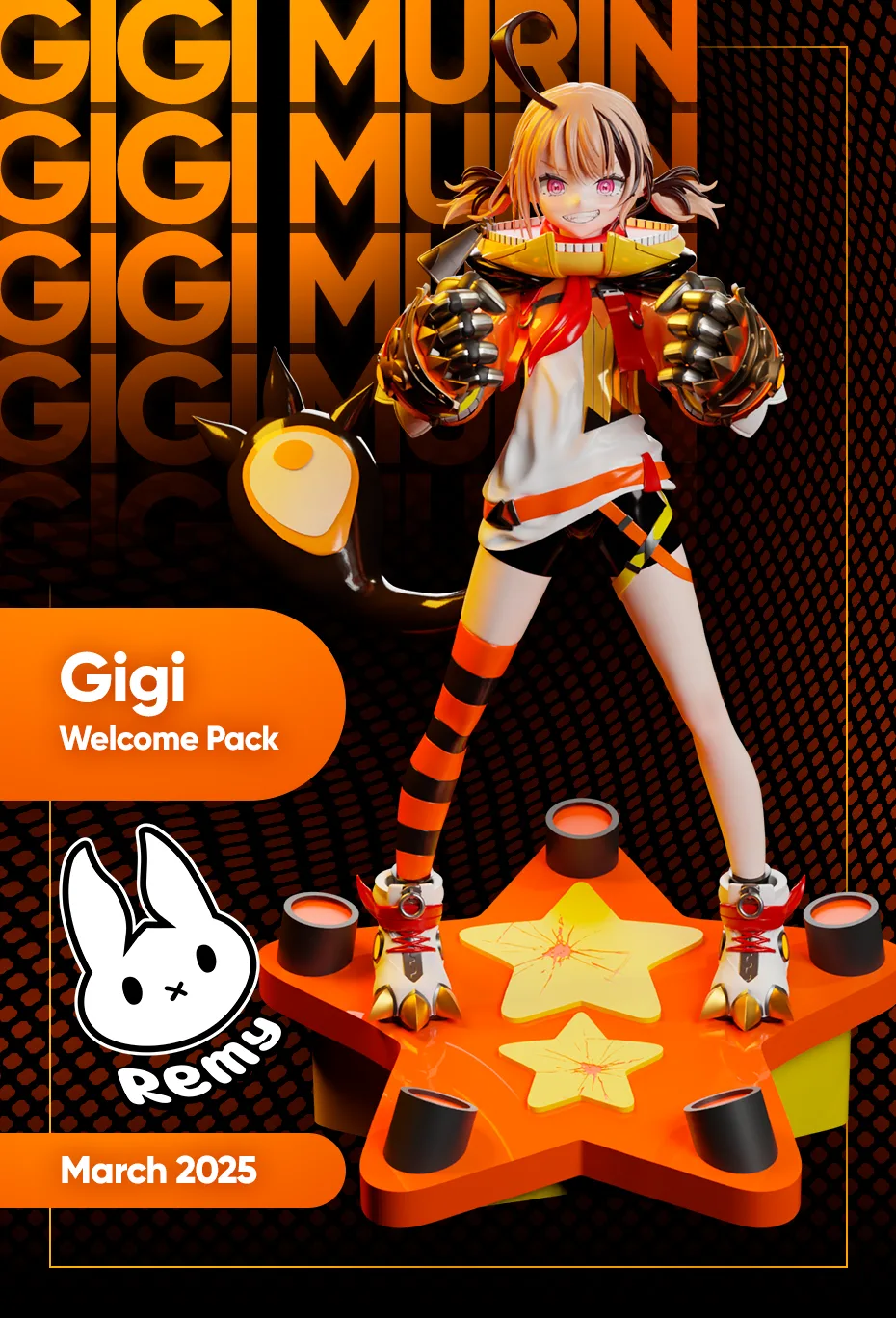 Remy Sculpts - Gigi Murrin - Hololive Vtuber t.me/MOXOMOR_aka