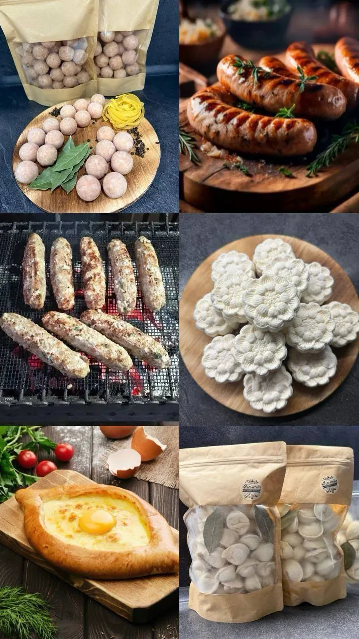 Доброе утро☀️ 

Сегодня можно заказать :
✨ Манты Мясные
✨ Хинкали 
✨ Пельмени Мясные
✨ Купаты Свино-
