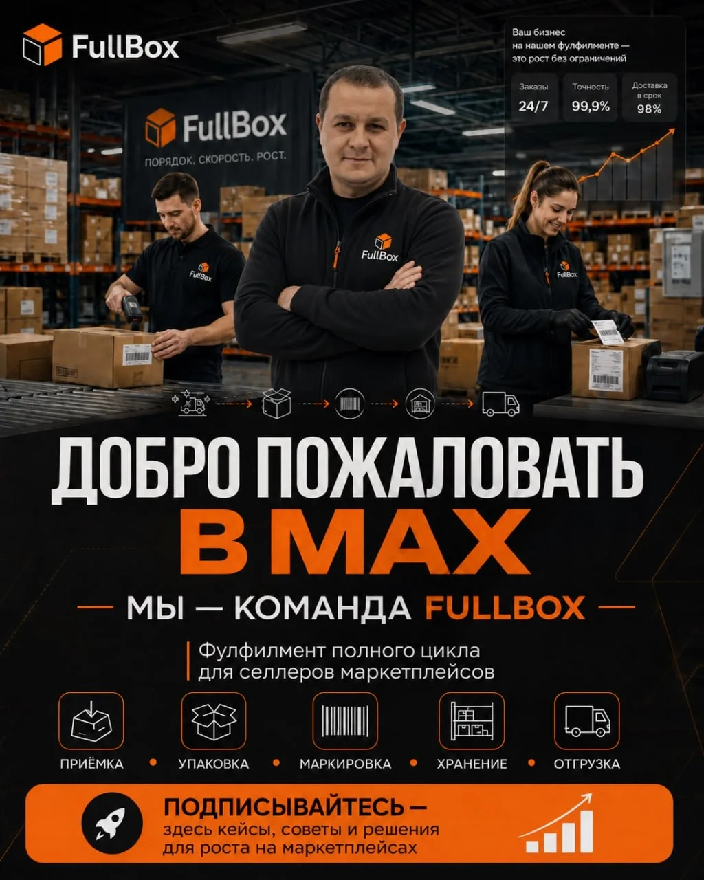🚀 FullBox теперь в MAX!

Привет! Мы — команда FullBox, фулфилмент-оператор полного цикла для селлер