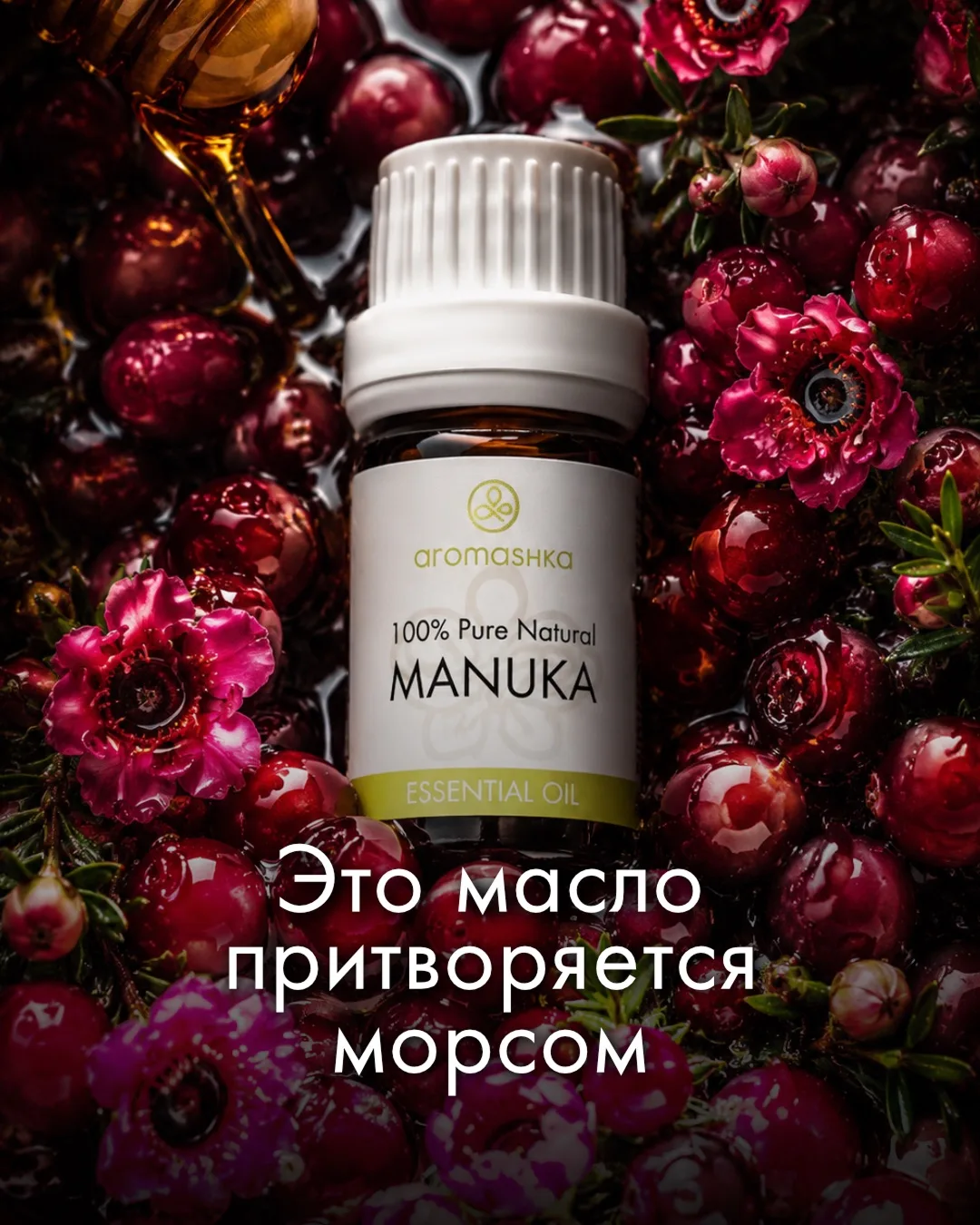 Манучий случай 🌺

🍯Клюква в меду… или мощнейшее масло? Говорим о мануке⬇️
 
Этот аромат! Свежие яг