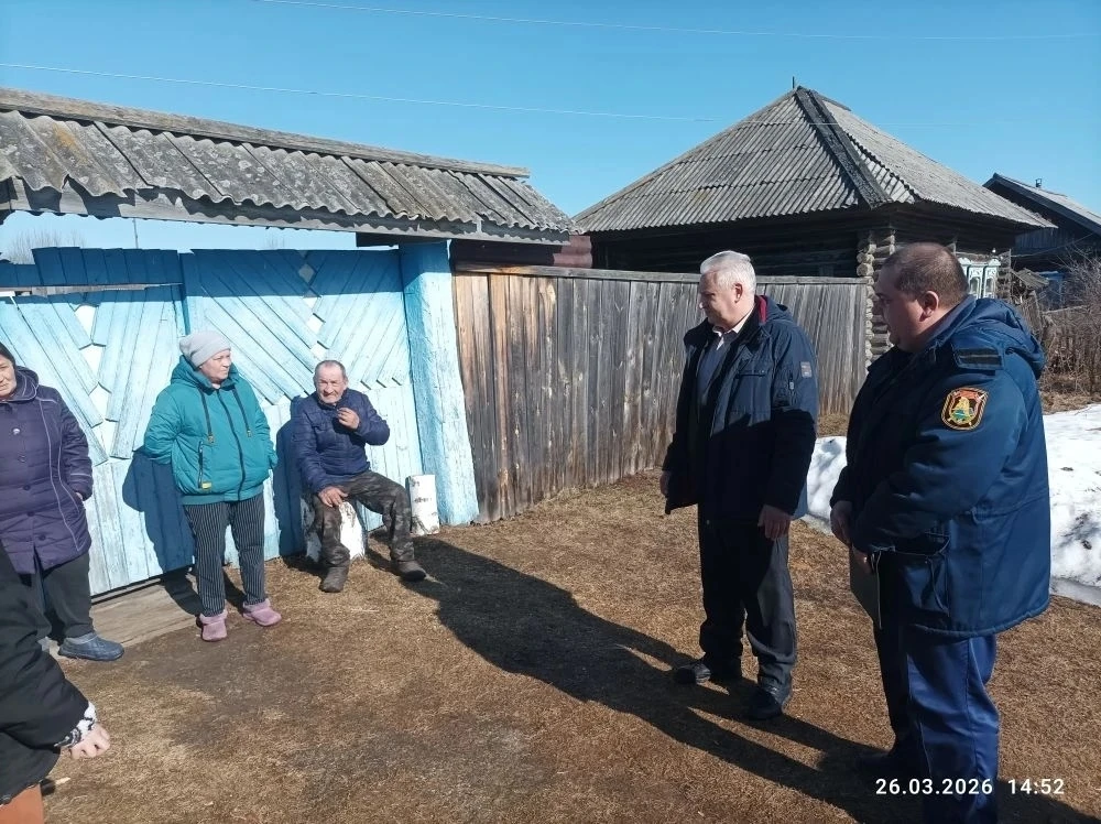 ‼️Сход граждан. 
26.03.2026 г. работники ПЧ 12/5 д.Палецкова участвовали на сходе граждан в населённ