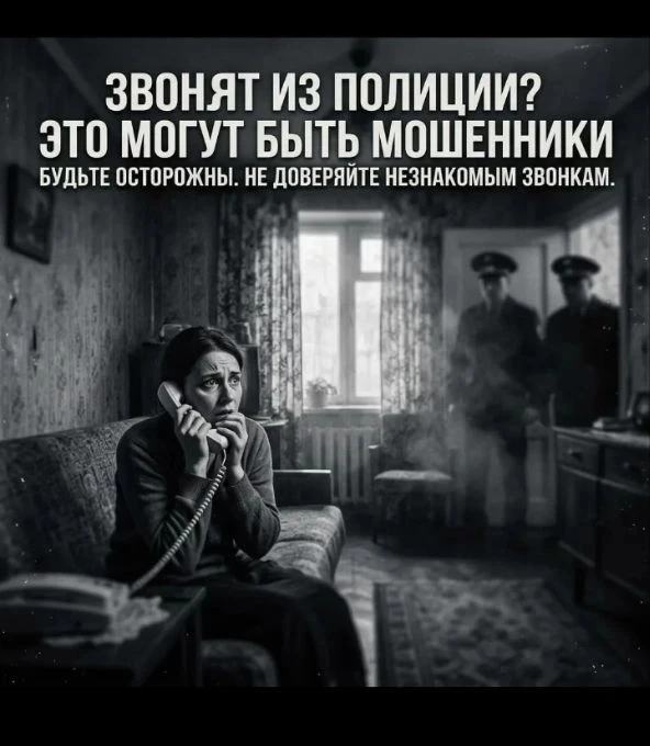 Звонят из полиции? Это могут быть мошенники￼ УБК ГУ МВД России по Омской области предупреждает: будь