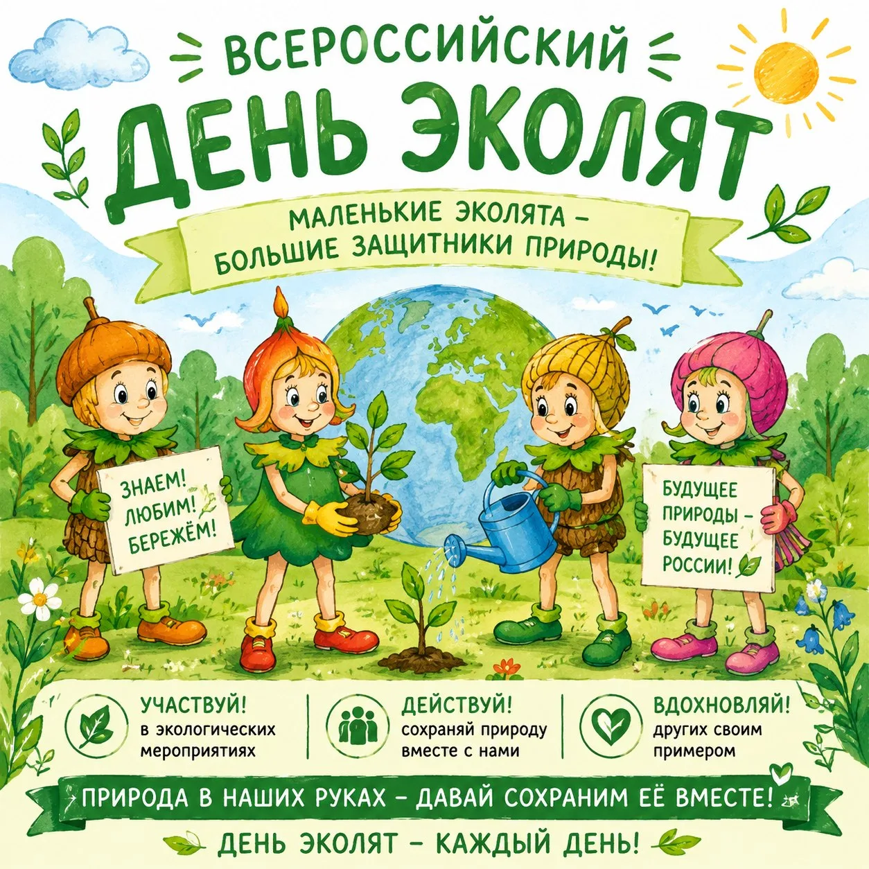 🌿 Друзья! В нашем ЦДО 2 прошёл Всероссийский «День Эколят», и это было невероятно! 🌱

Юные защитни