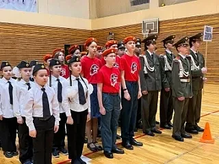Вчера средняя группа отряда "Северяне" приняла участие в военно‑патриотической игре «Зарница 2.0». Р