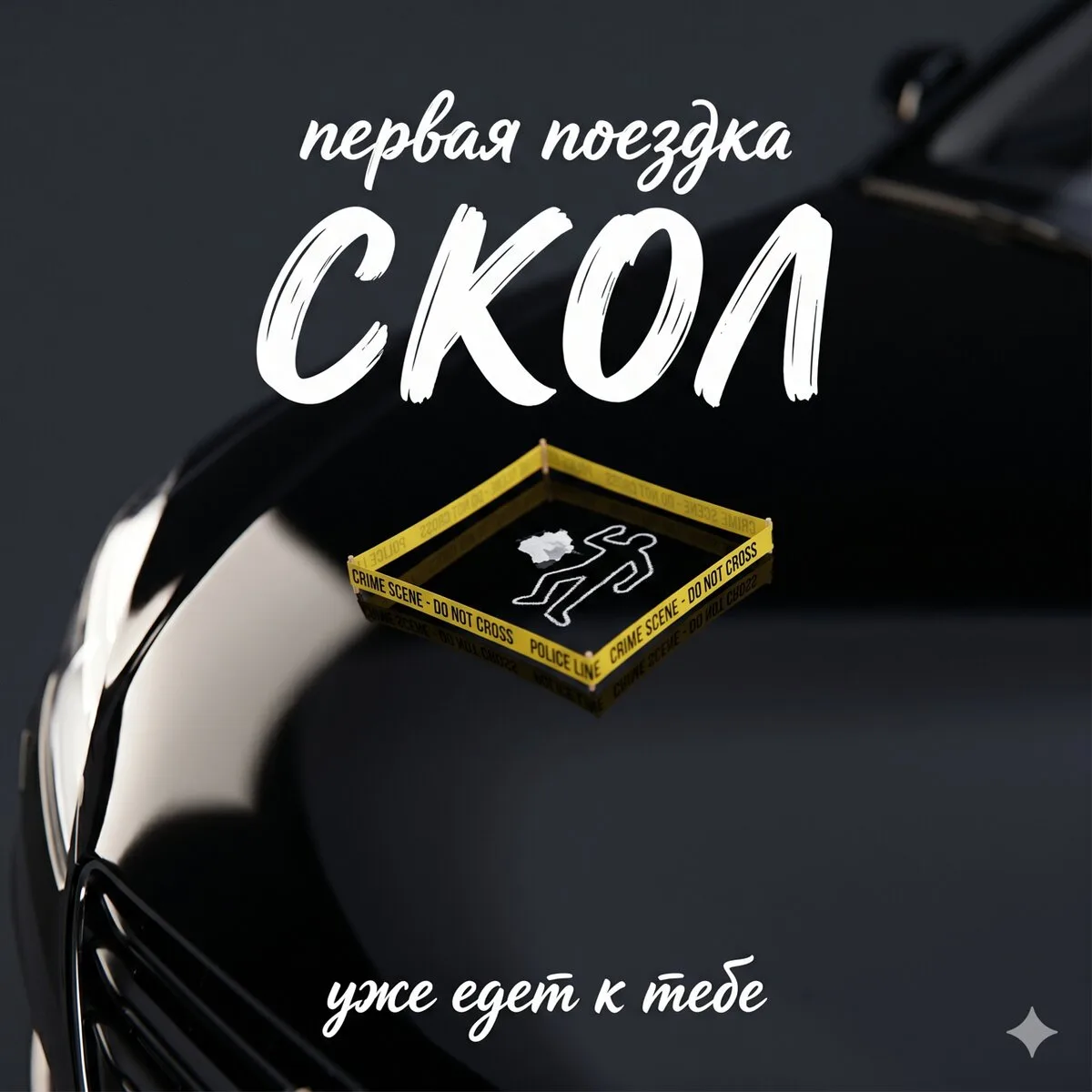 Первая поездка. И уже скол на капоте

Маленькая белая точка. 
Её видите только вы — но видите каждый