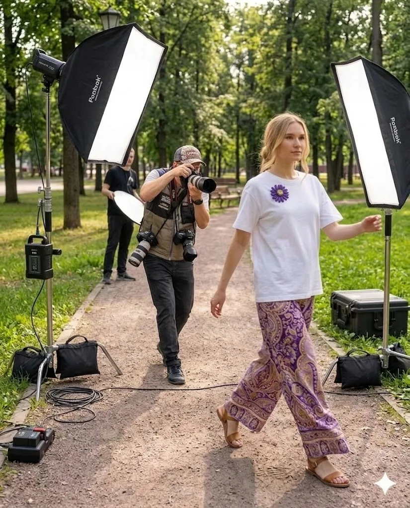 Сегодня на курсе по ИИ мы провели фотосессию моих украшений в городском парке. Зачем? Ответ в сториз
