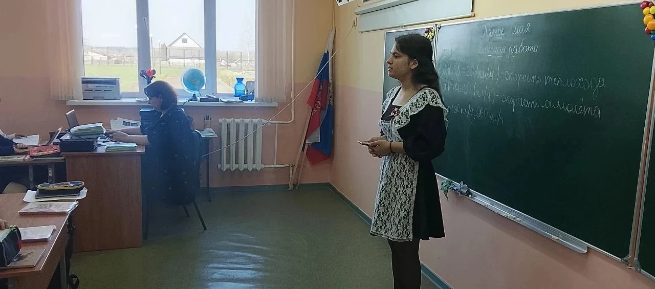 ⭐В канун великого праздника Дня Победы наставник орлят ученица 8а класса Анжелика Фролова провела не