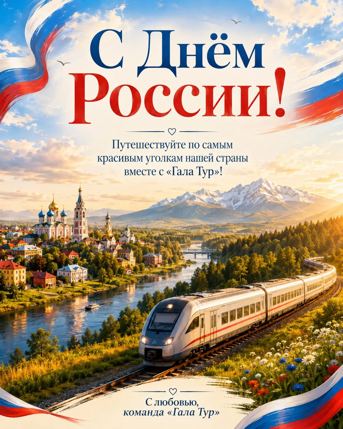 🇷🇺🎉 Дорогие наши путешественники! 

Поздравляем вас с Днём России! 🌟 Сегодня мы отмечаем не прос