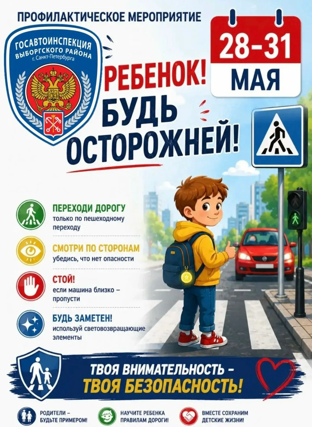 С 28 по 31 мая 2026 года на территории Выборгского района г. Санкт-Петербурга пройдет 2 этап профила