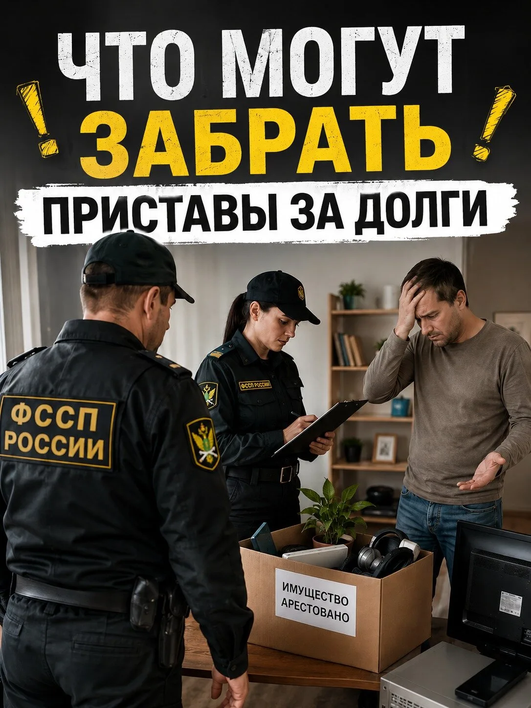 Какое имущество заберут за долги?

Если вы не смогли рассчитаться по кредиту или займу, то вот, что 