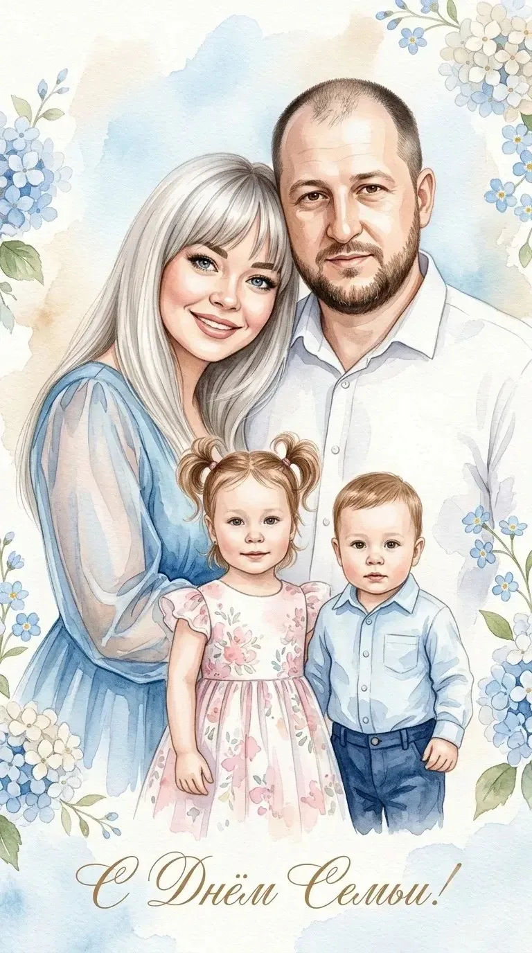 👨‍👩‍👧‍👦 Совсем скоро — День семьи, любви и верности! 💖

Подарите своим близким красивую, трогат