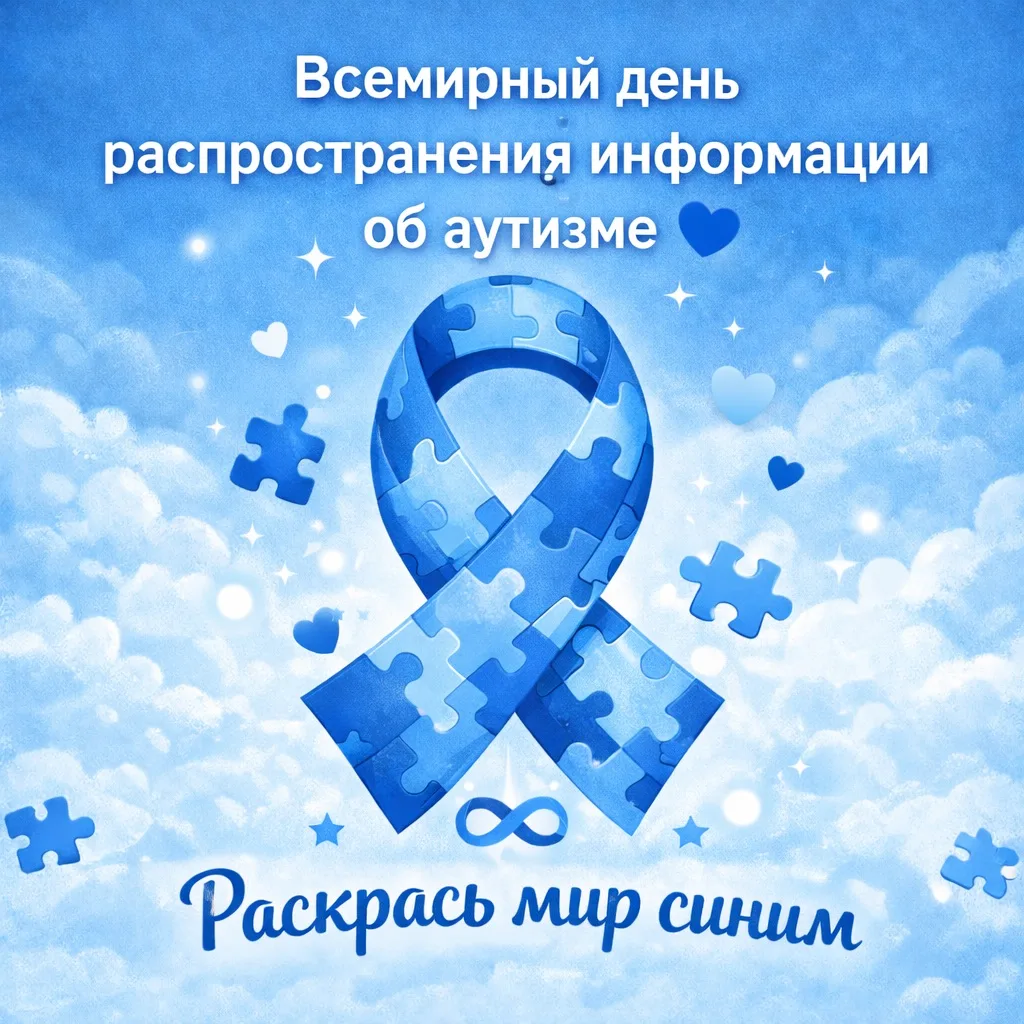 Сегодня — Всемирный день распространения информации об аутизме.

✔️ 1 из 100 человек находится в спе