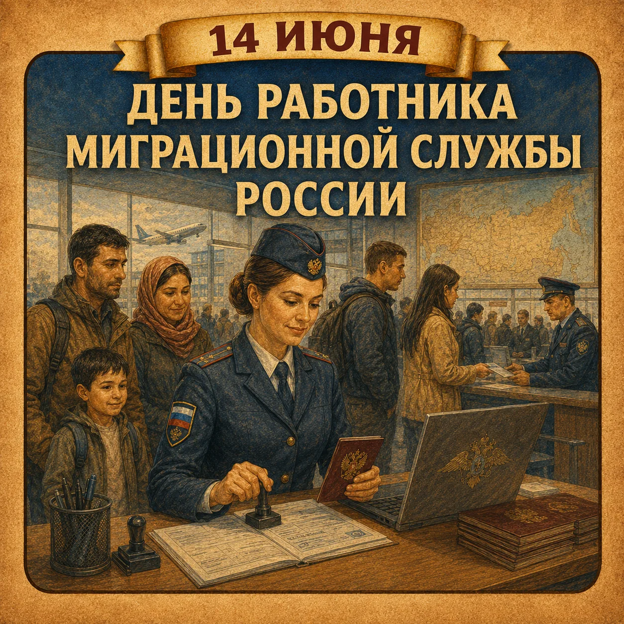 🛫14 июня - День работника миграционной службы России

В задачи Миграционной службы входит выработка