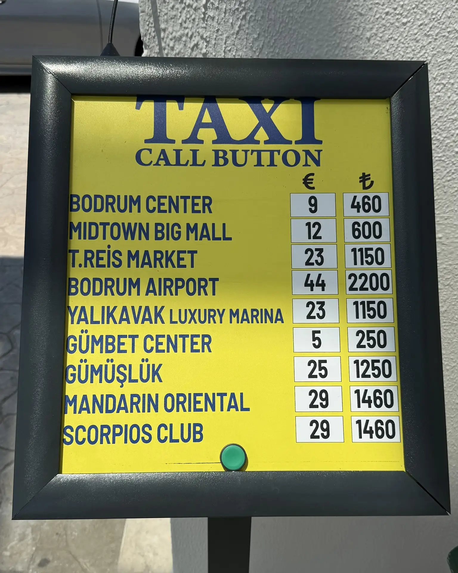 Цены на такси в Бодруме🚕
📍Selectum Colours Bodrum 5*