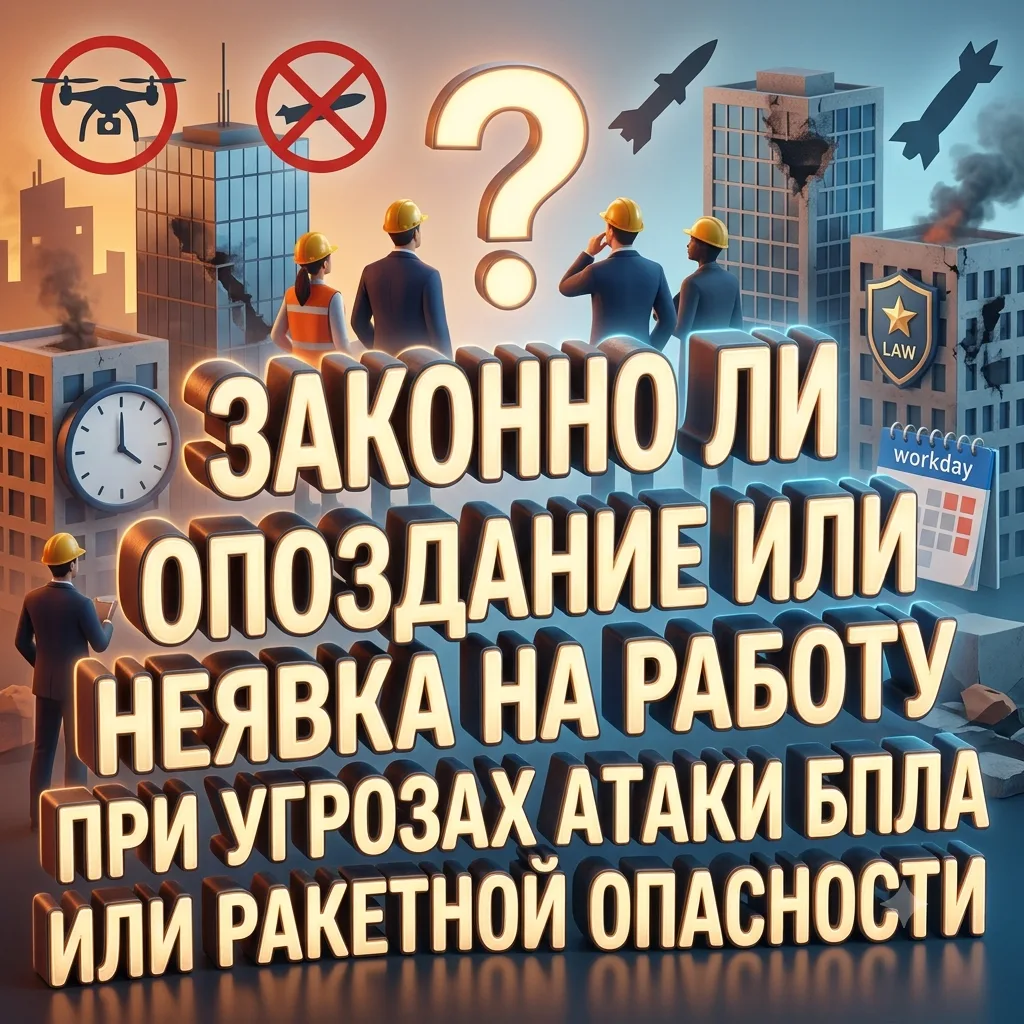 Можно ли опоздать или не прийти на работу из-за угроз атак БПЛА или ракет? 

Ответ дает Роструд: по 