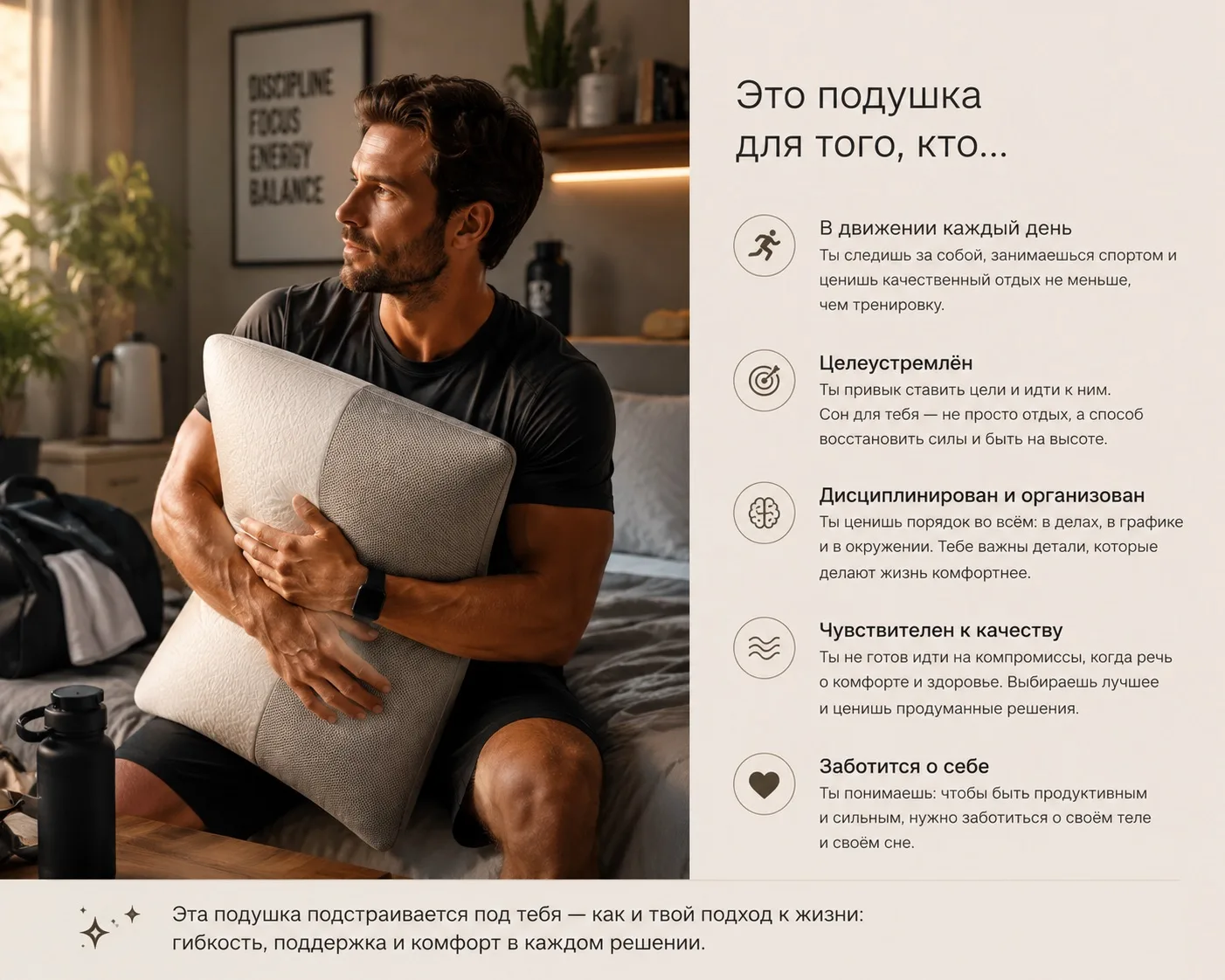 Подушка Innova (Иннова) от beyosa🤍

Двусторонняя подушка Иннова с разным уровнем жёсткости: одна ст