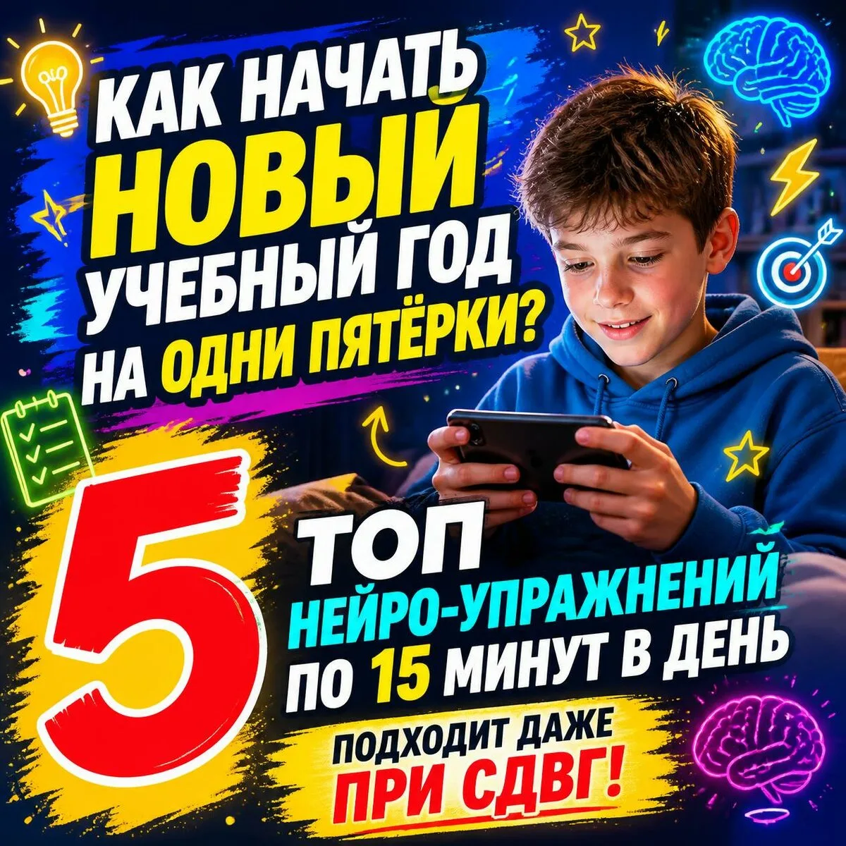ТОП-нейроупражнения для ребенка с СДВГ. Онлайн-марафон

Каникулы не для гаджетов! 👌

Как начать нов
