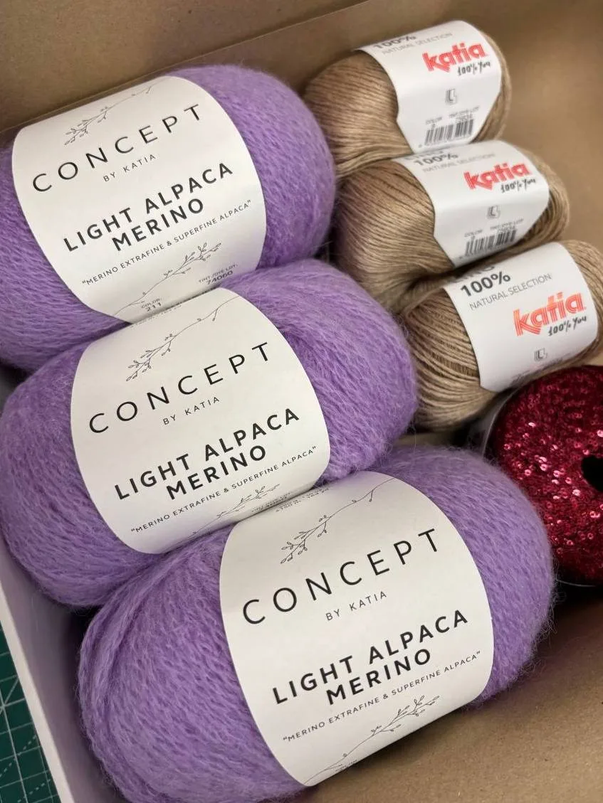 Яркий заказ 😍

Katia Lino
**-**100% лен
-150 м/50 г
- 835 руб 668 руб ⚡️

Light alpaca merino
-68% 