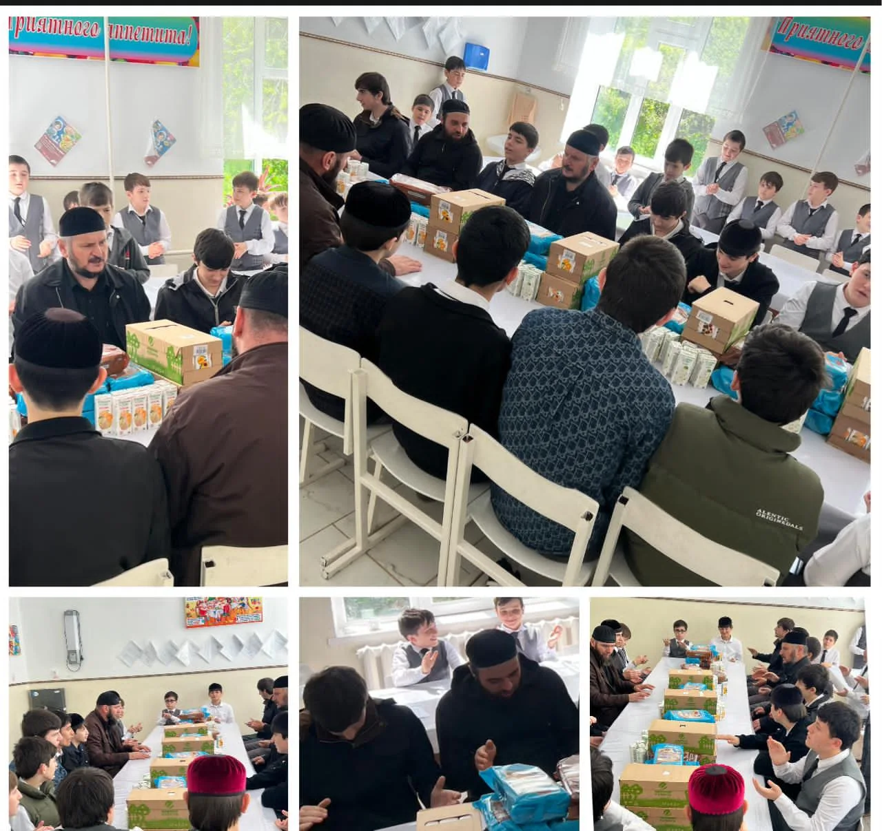 В МБОУ «Ялхой-Мохковская СШ» состоялось торжественное мероприятие, посвященное мовлиду. Учащиеся и п