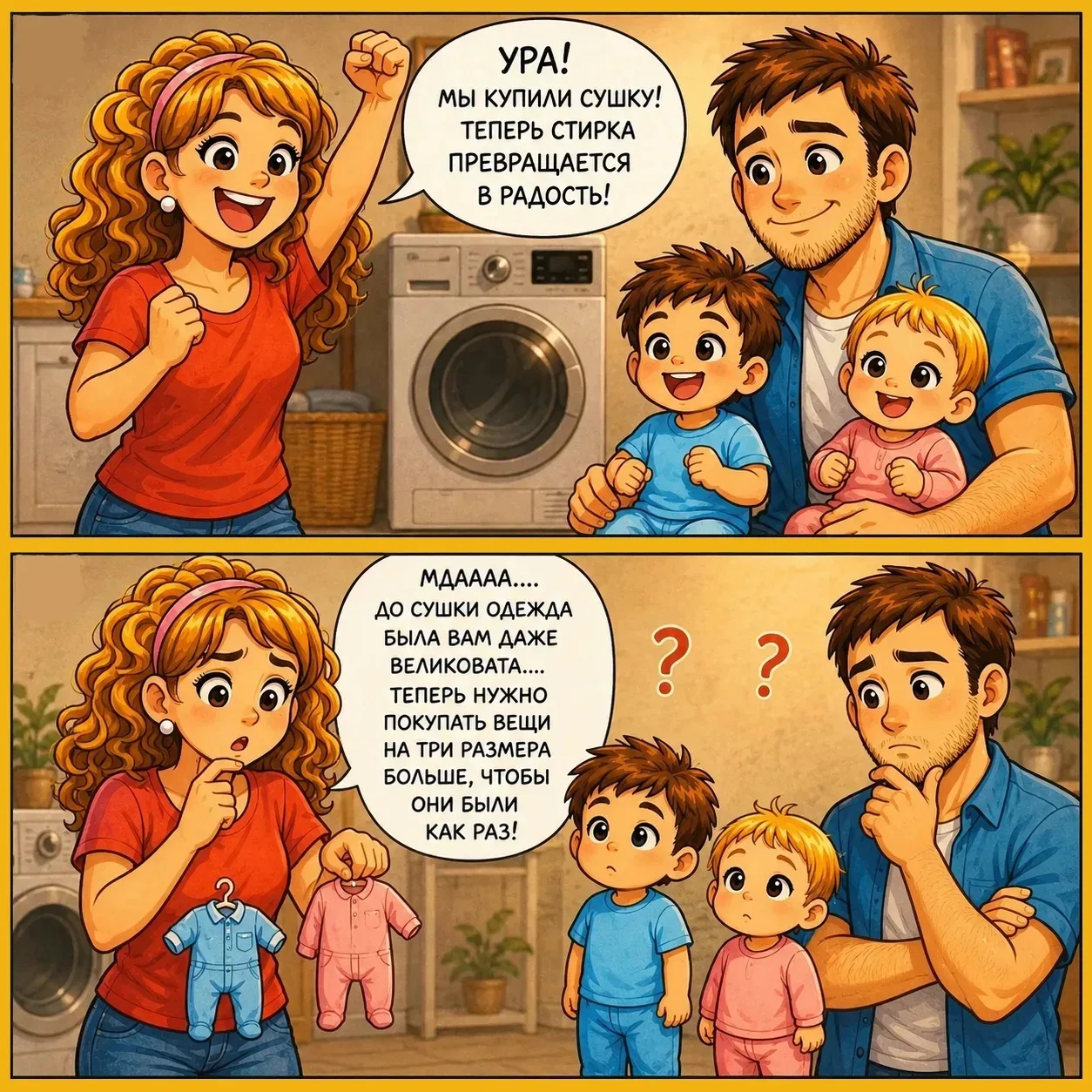 СЕМЬЯ - это
ухаживать друг за другом🤲


              Сушку для белья обязательно купите!
Экономит 