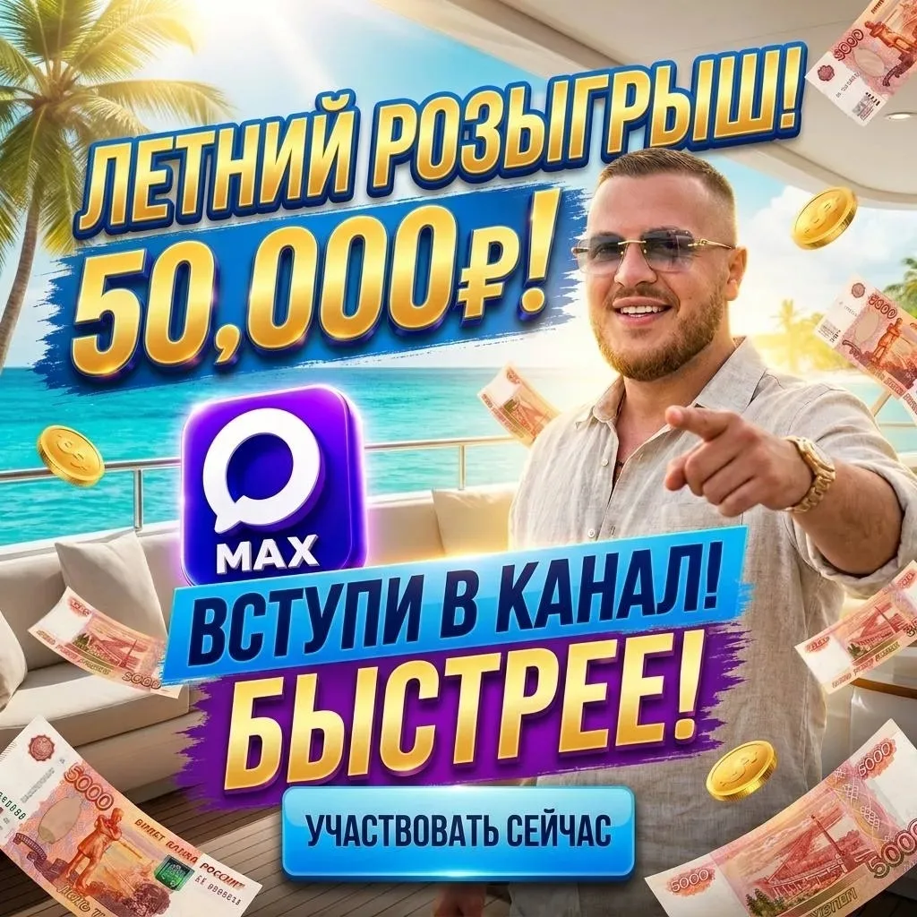‼️ ВНИМАНИЕ!!! РОЗЫГРЫШ 50.000 РУБЛЕЙ В ЭТОТ ПОНЕДЕЛЬНИК! ☀️😎
🎉И НЕДАВНО У МЕЦЕНАТА, КОТОРЫЙ ЗАРАБ