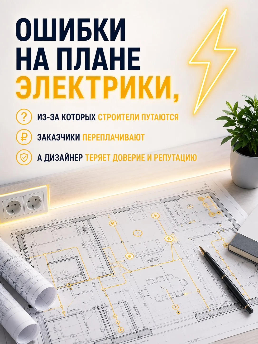 Электрика - один из тех разделов проекта, где цена просчёта может оказаться очень высокой. 

Неправи