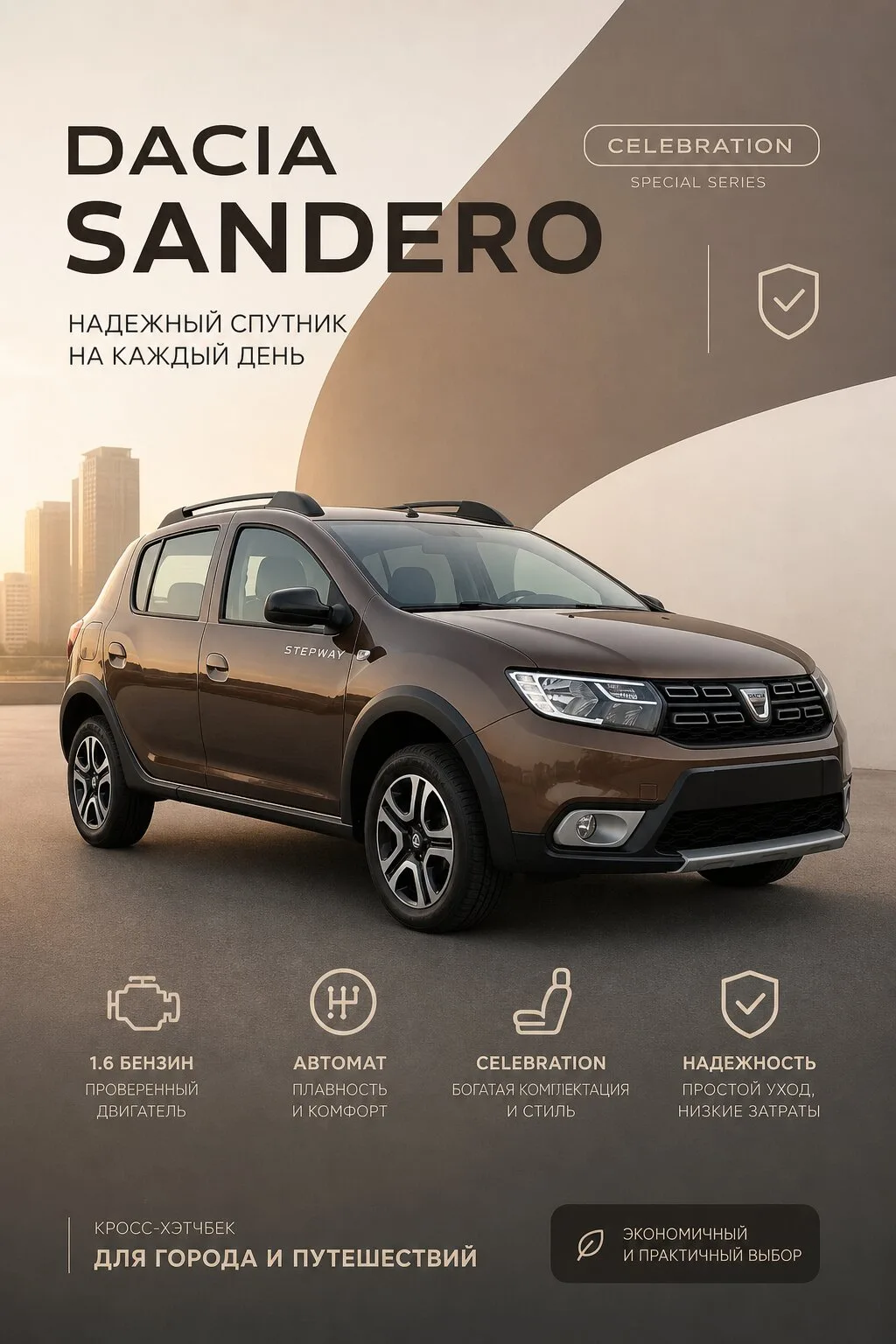 Авто из Европы

Нужен свежий автомобиль до 1 млн рублей?

Dacia Sandero — удачное сочетание надёжнос